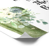 Groene Cactus Baby Shower Wensen voor Baby Bord   Poster (Hoek)