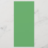 Groene cactus bruiloftsmenu. Cacti diner menu (Achterkant)