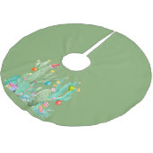 Groene Cactus Cactussen Woestijn Kerstvakantie Kerstboom Rok (Gekanteld)