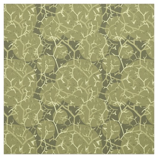 Groene Cactus Camouflage Patroon Stof (Swatch)