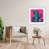 Groene Cactus - Kunstdruk Poster