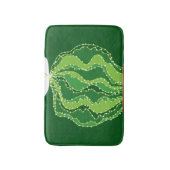 Groene cactus: natuurlijk abstract motief. badmat (Voorkant Verticaal)