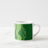 Groene cactus: natuurlijk abstract motief. espresso kop (Rechts)