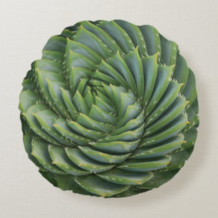 Groene Cactus Spring Flower Rond Kussen