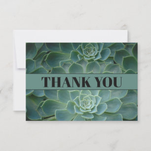 Groene Cactus / Succulenten Bedankkaart