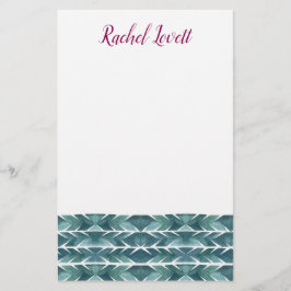 Groene cactus Texture Stationery Briefpapier