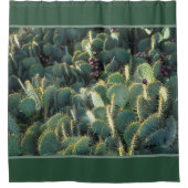 Groene cactussen douchegordijn (Voorkant)