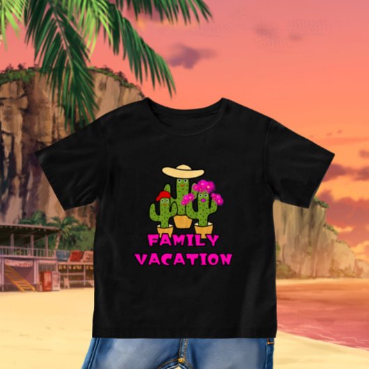 Groene cactussen familie baby bodysuit