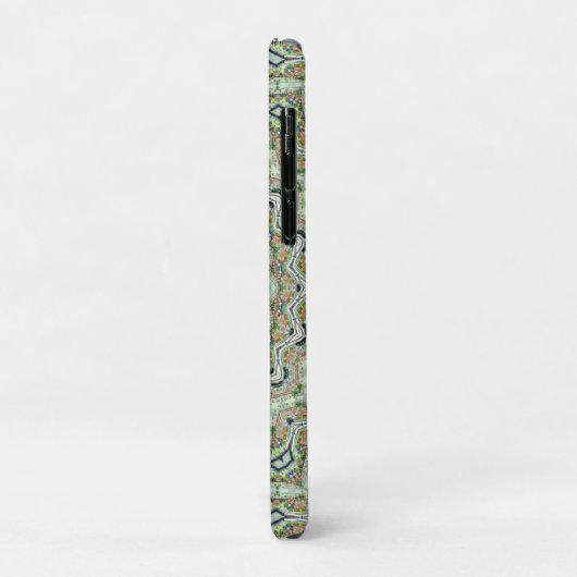 Groene caleidoscoop Case-Mate iPhone case (Achterkant/links)