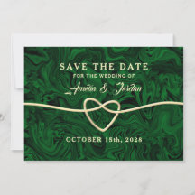 Groene Calligrafie Huwelijk Save The Date