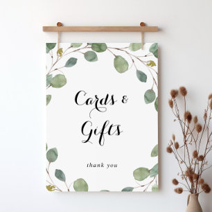 Groene Calligrafie Kaarten en Cadeaus Bord Poster