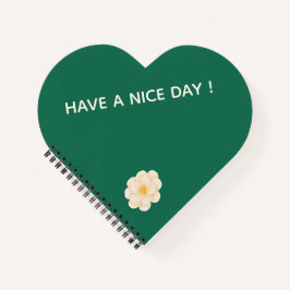 Groene Camellia Hart | Mooie esthetische agenda