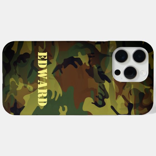 Groene Cammo Case-Mate iPhone Case (Achterkant (horizontaal))