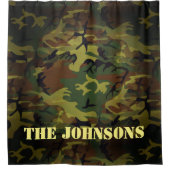 Groene Cammo Douchegordijn (Voorkant)