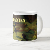 Groene Cammo Grote Koffiekop (Voorkant rechts)