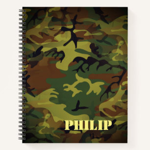 Groene Cammo Notitieboek