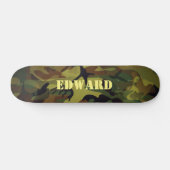 Groene Cammo Persoonlijk Skateboard (Horizontaal)
