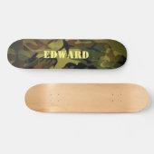 Groene Cammo Persoonlijk Skateboard (Horizontaal)