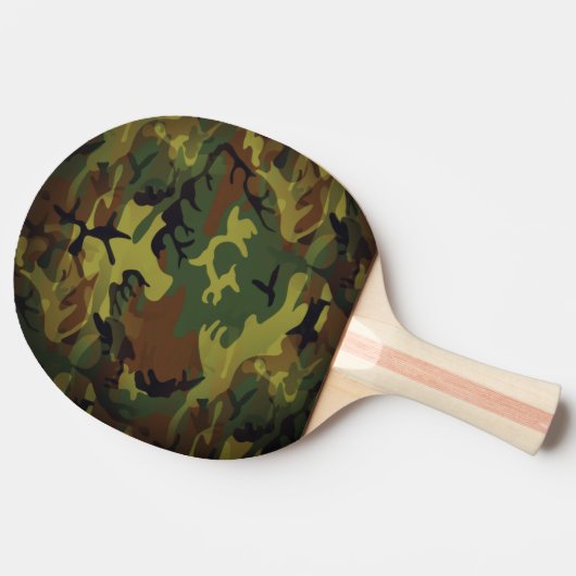 Groene Cammo Tafeltennisbatje (Zijkant)