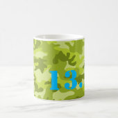 Groene Camo 13.1 Halve Marathon Runner Sportplezie Koffiemok (Center)
