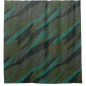 Groene Camo Abstract Douchegordijn (Voorkant)