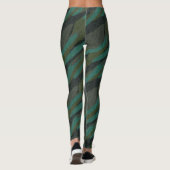 Groene Camo Abstract Leggings (Achterkant)