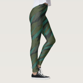 Groene Camo Abstract Leggings