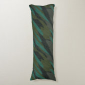 Groene Camo Abstract Lichaamskussen (Voorkant Verticaal)