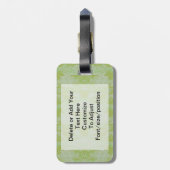 Groene camo bagagelabel (Achterkant verticaal)
