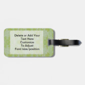 Groene camo bagagelabel (Achterkant horizontaal)