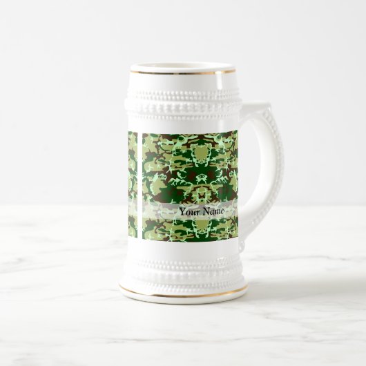 Groene camo bierpul (Voorkant rechts)