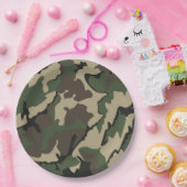 Groene Camo, Borden van papierpartijen Papieren Bordje (Feest)