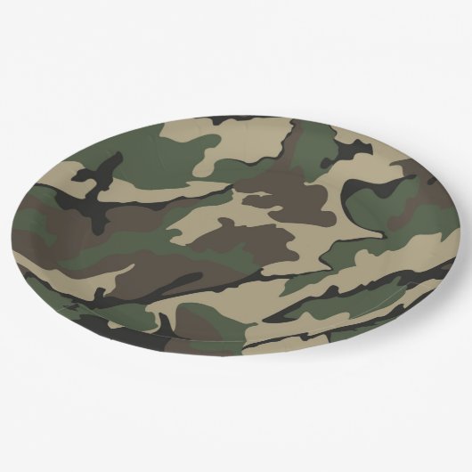 Groene Camo, Borden van papierpartijen Papieren Bordje (Gekanteld)