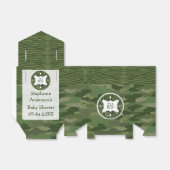 Groene Camo Boy Baby shower Favor Box Bedankdoosjes (Uitgevouwen)