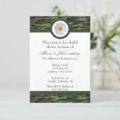 Groene Camo Bridal Shower Kaart (Staand voorkant)