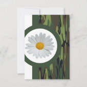 Groene Camo Bridal Shower Kaart (Achterkant)