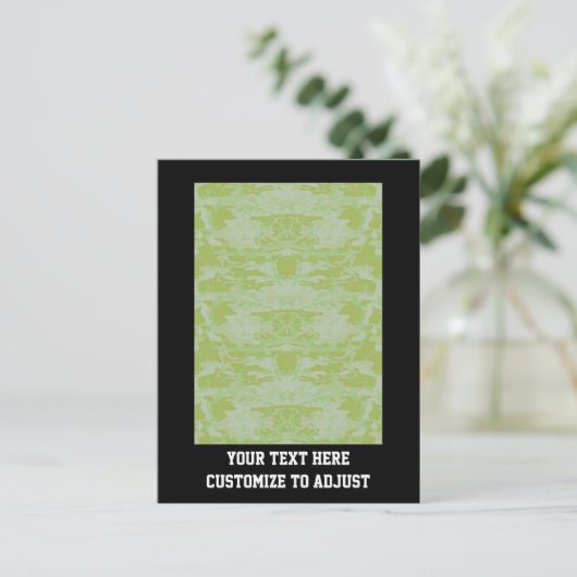 Groene camo briefkaart (Staand voorkant)