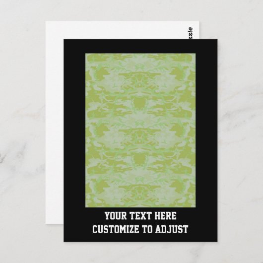 Groene camo briefkaart (Voorkant / Achterkant)