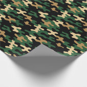 Groene Camo Cadeaupapier (Hoek)