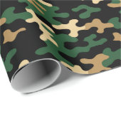 Groene Camo Cadeaupapier (Rol Hoek)