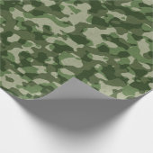 Groene Camo Cadeaupapier (Hoek)
