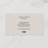 Groene Camo/Camoflauge Pattern Visitekaartje (Achterkant)