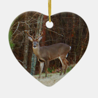 Groene Camo, Camouflage Deer gepersonaliseerd Keramisch Ornament