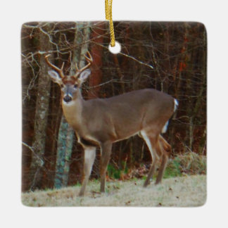 Groene Camo, Camouflage Deer gepersonaliseerd Keramisch Ornament
