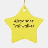 Groene Camo, Camouflage Deer gepersonaliseerd Keramisch Ornament (Achterkant)