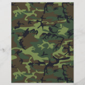 Groene Camo, Camouflage, Militair, Leger Flyer (Achterkant)