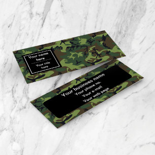 Groene Camo, Camouflage, Militair, Leger Mini Visitekaartje