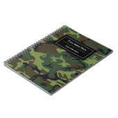 Groene Camo, Camouflage, Militair, Leger Notitieboek (Linkerzijde)