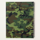 Groene Camo, Camouflage, Militair, Leger Planner (Achterkant)