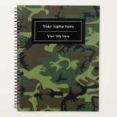 Groene Camo, Camouflage, Militair, Leger Planner (Voorkant)